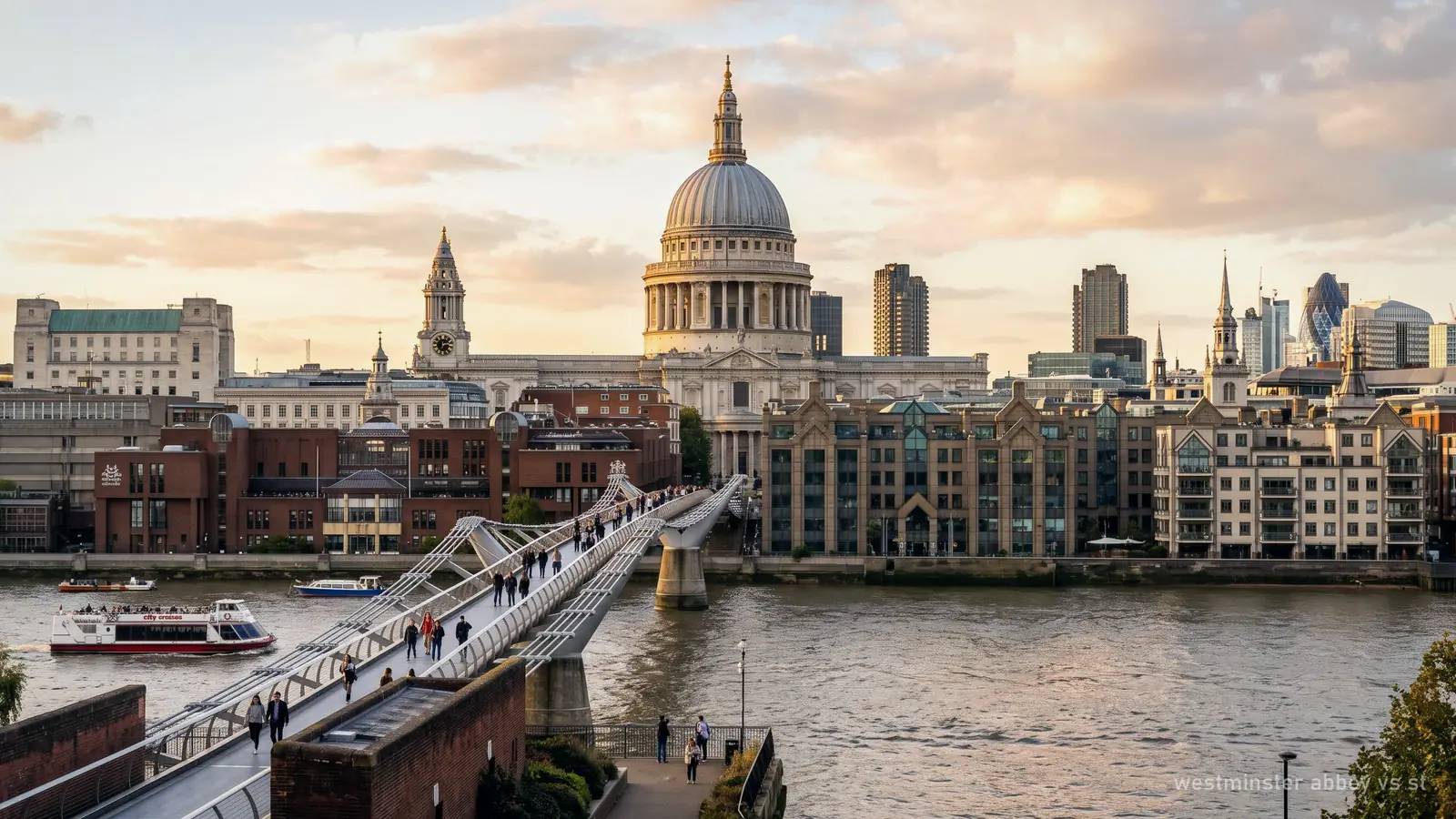 Illustration of the dome of St Paul's Cathedral seen across the Thames